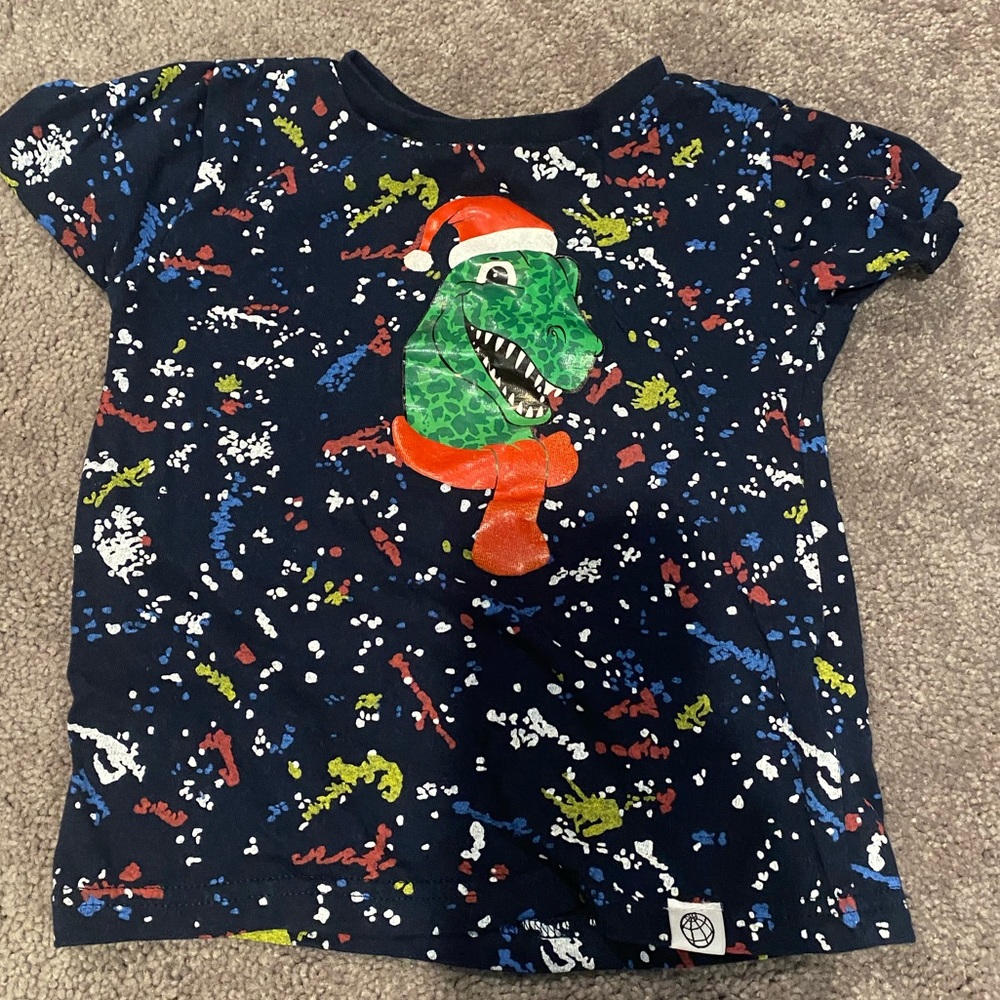 Trex dinosaur Christmas shirt